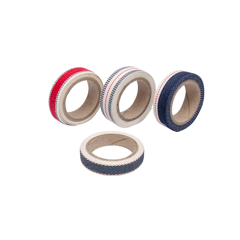 Sangle de coton à bande colorée